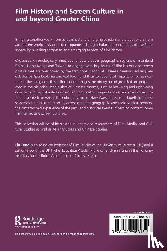  - Film History and Screen Culture in and beyond Greater China