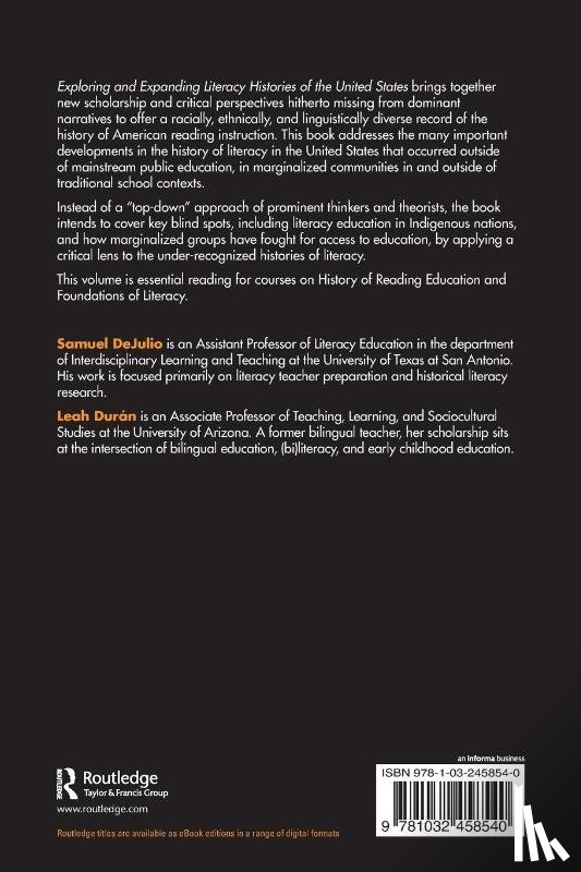  - Exploring and Expanding Literacy Histories of the United States