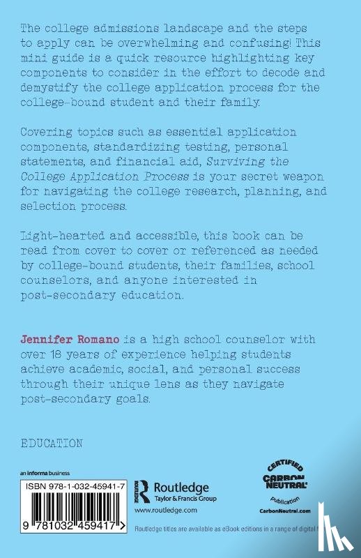Romano, Jennifer - Surviving the College Application Process