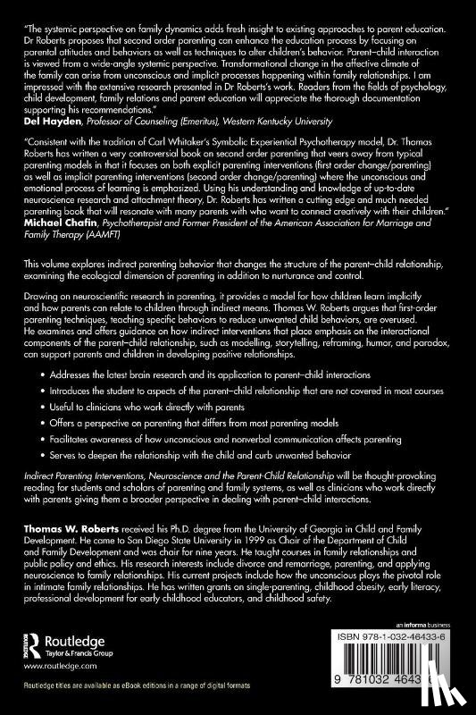 Roberts, Thomas W. - Indirect Parenting Interventions, Neuroscience and the Parent-Child Relationship