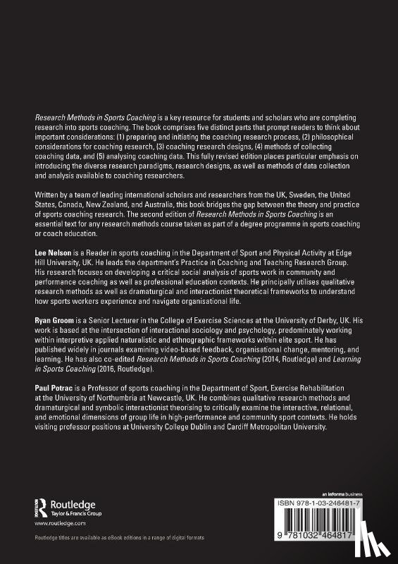  - Research Methods in Sports Coaching