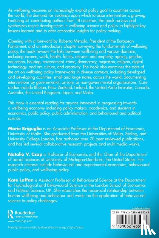  - Wellbeing and Policy