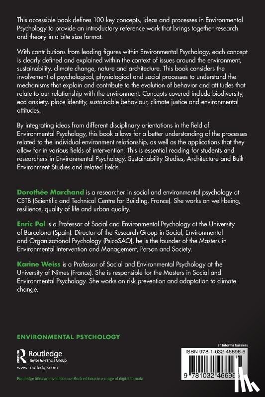  - 100 Key Concepts in Environmental Psychology