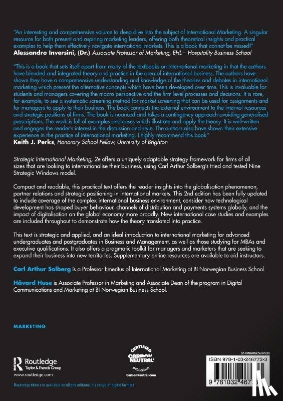 Solberg, Carl Arthur, Huse, Havard - Strategic International Marketing
