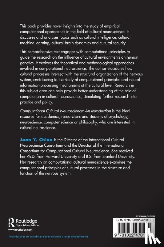 Chiao, Joan Y. - Computational Cultural Neuroscience