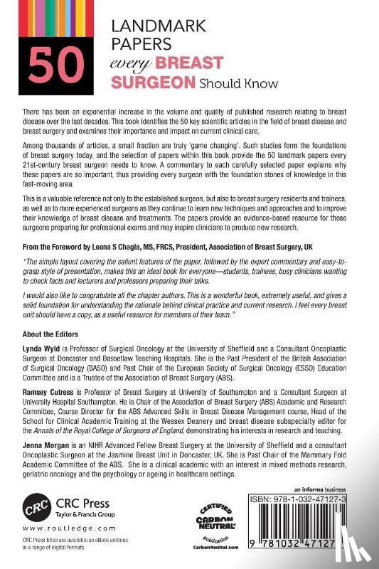  - 50 Landmark Papers every Breast Surgeon Should Know