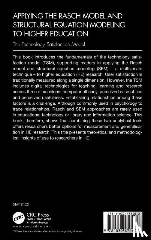 Islam, A.Y.M. Atiquil - Applying the Rasch Model and Structural Equation Modeling to Higher Education