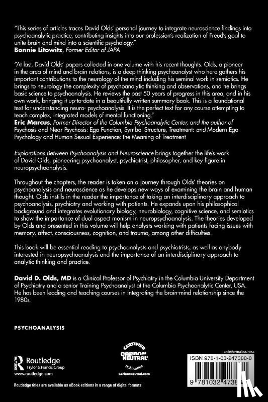 Olds, David D. - Explorations Between Psychoanalysis and Neuroscience