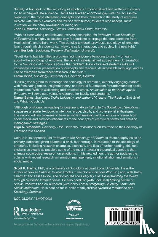 Harris, Scott (Saint Louis University - An Invitation to the Sociology of Emotions