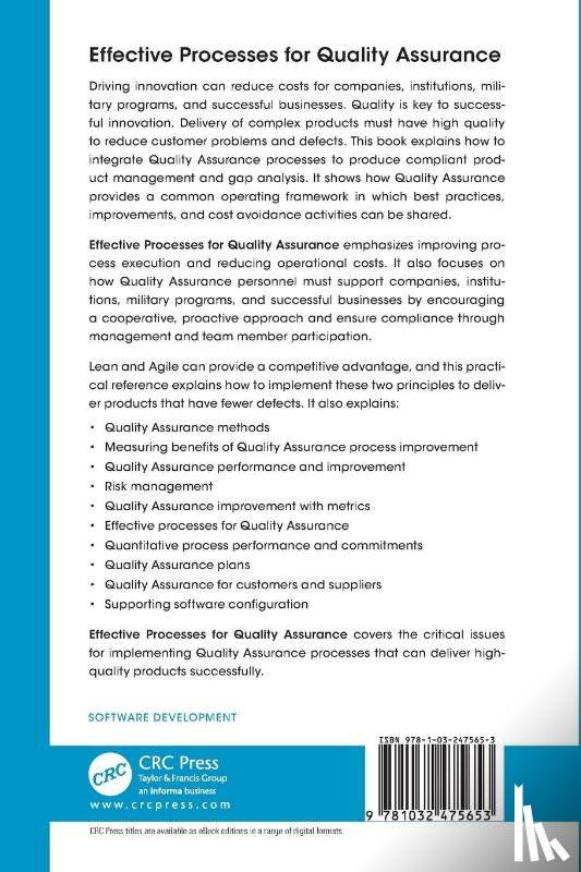 Summers, Boyd L. - Effective Processes for Quality Assurance