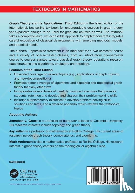 Gross, Jonathan L. (Columbia University, Yellen, Jay (Rollins College, Anderson, Mark - Graph Theory and Its Applications