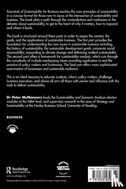 McManners, Peter - Essentials of Sustainability for Business