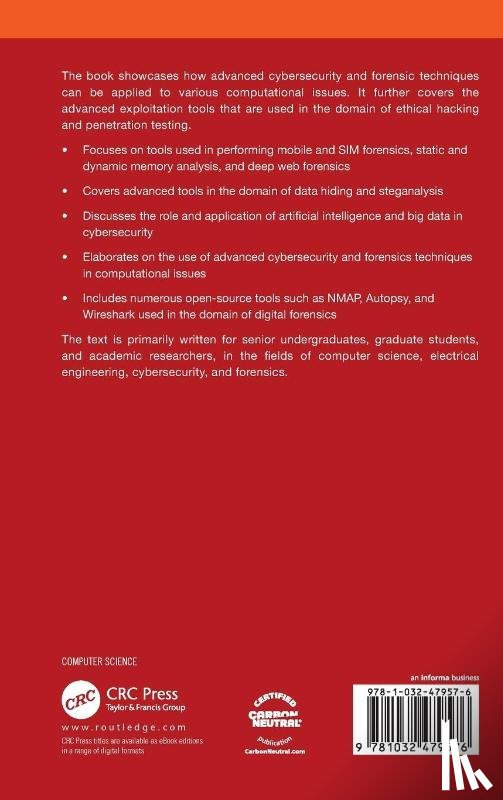  - Advanced Techniques and Applications of Cybersecurity and Forensics