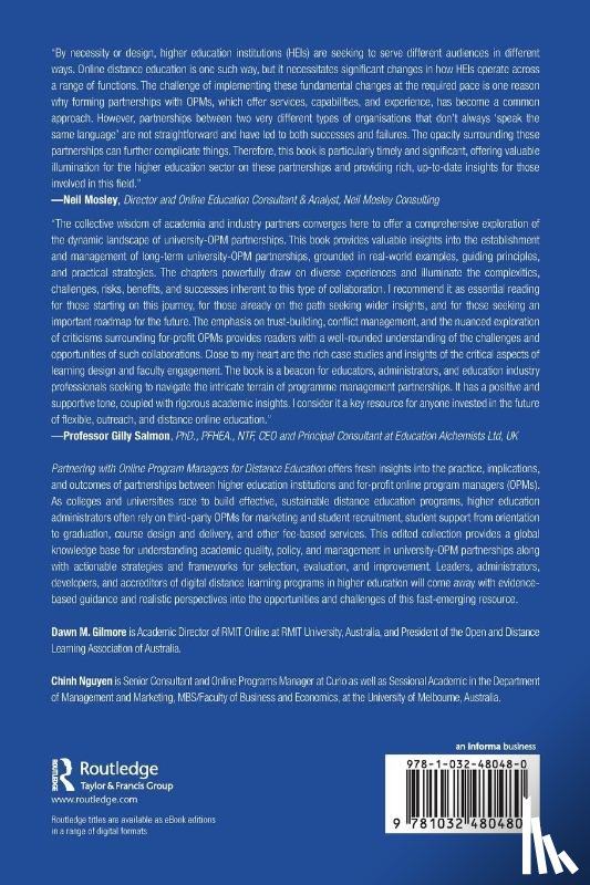  - Partnering with Online Program Managers for Distance Education