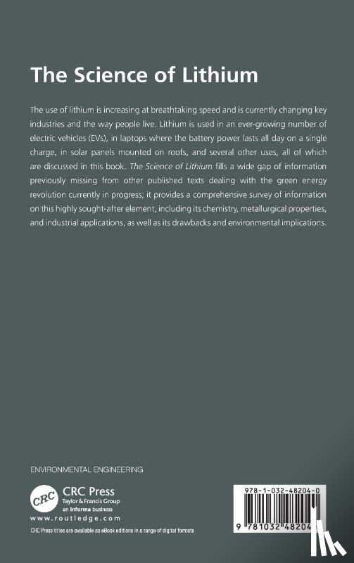 Spellman, Frank R. (Spellman Environmental Consultants - The Science of Lithium