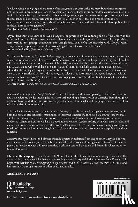 Raffensperger, Christian (Wittenberg University - Rulers and Rulership in the Arc of Medieval Europe, 1000-1200