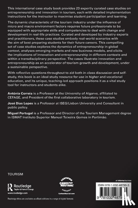  - International Case Studies in Innovation and Entrepreneurship in Tourism