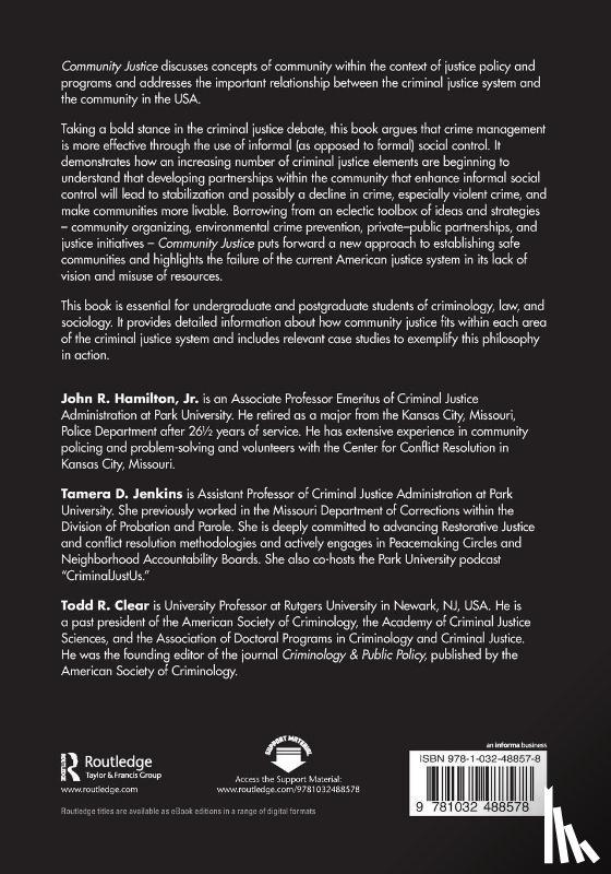 Hamilton Jr., John R., Jenkins, Tamera D., Clear, Todd R. (John Jay College - Community Justice