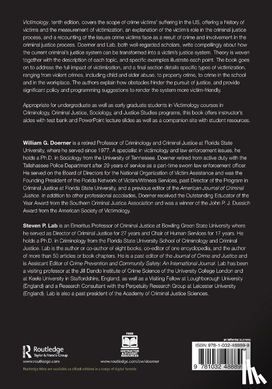 Doerner, William G. (Florida State University, Lab, Steven P. (Bowling Green State University - Victimology