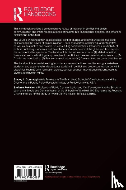 - The Routledge Handbook of Conflict and Peace Communication