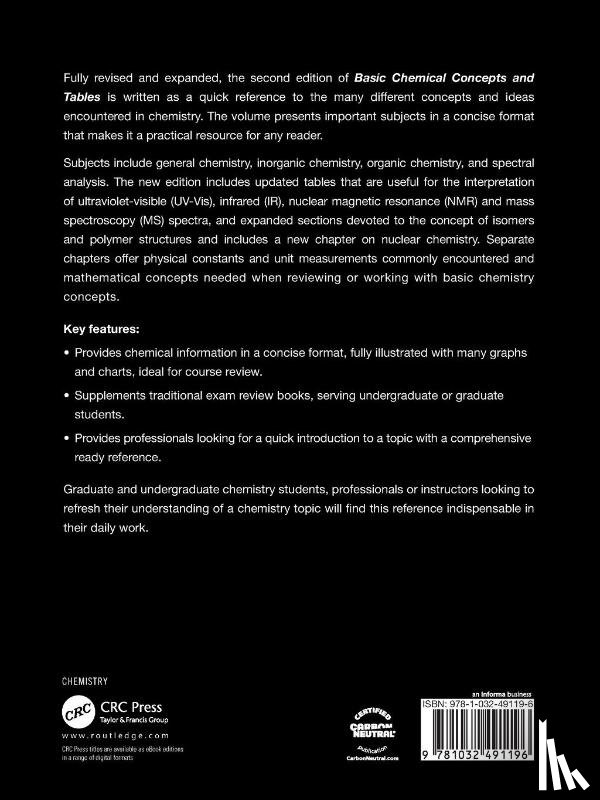 Hoenig, Steven L. (American Public University - Basic Chemical Concepts and Tables