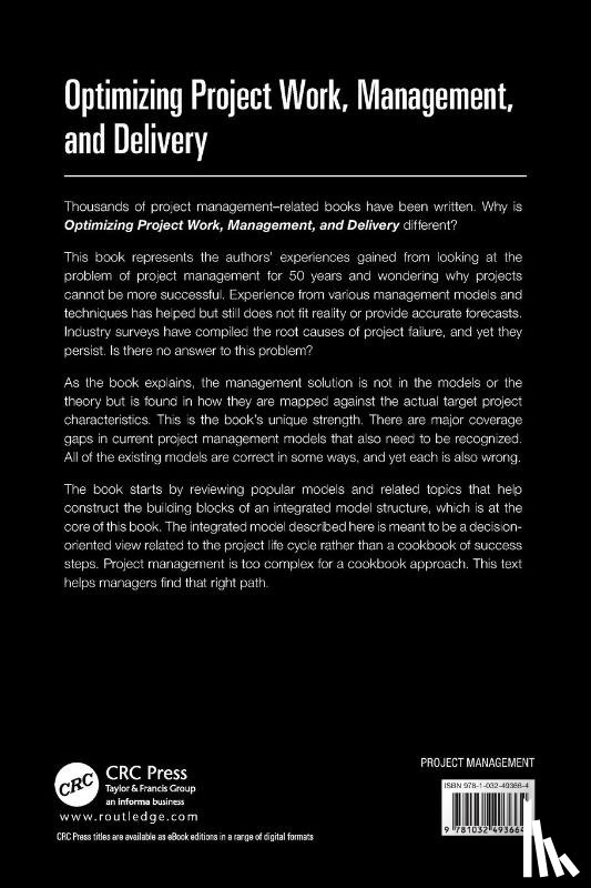 Richardson, Gary L. (University of Houston, Jackson, Brad M. - Optimizing Project Work, Management, and Delivery