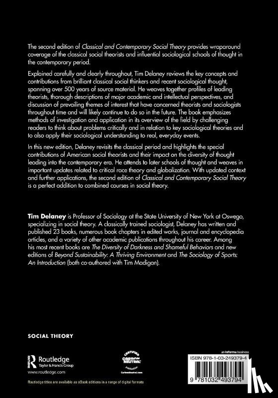 Delaney, Tim - Classical and Contemporary Social Theory