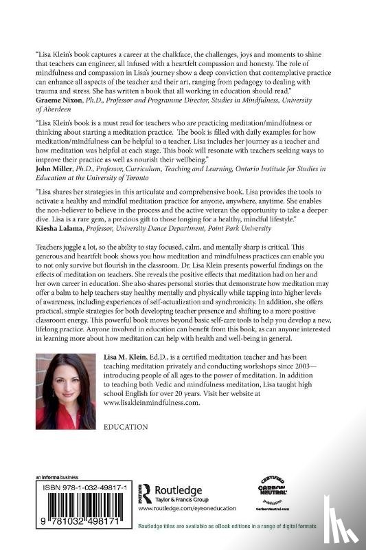 Klein, Lisa M. (Rutgers University - The Meditation and Mindfulness Edge