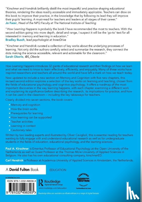 Kirschner, Paul A., Hendrick, Carl (Wellington College - How Learning Happens