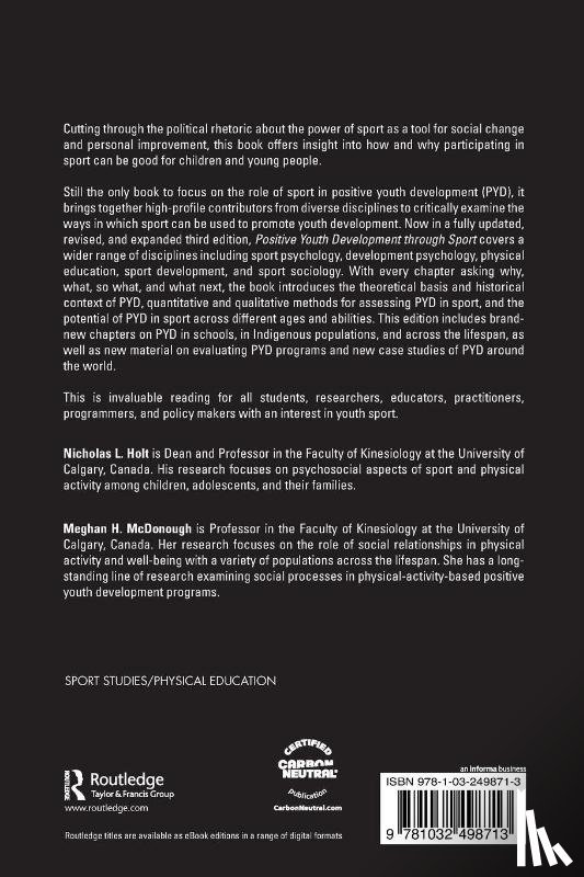  - Positive Youth Development through Sport