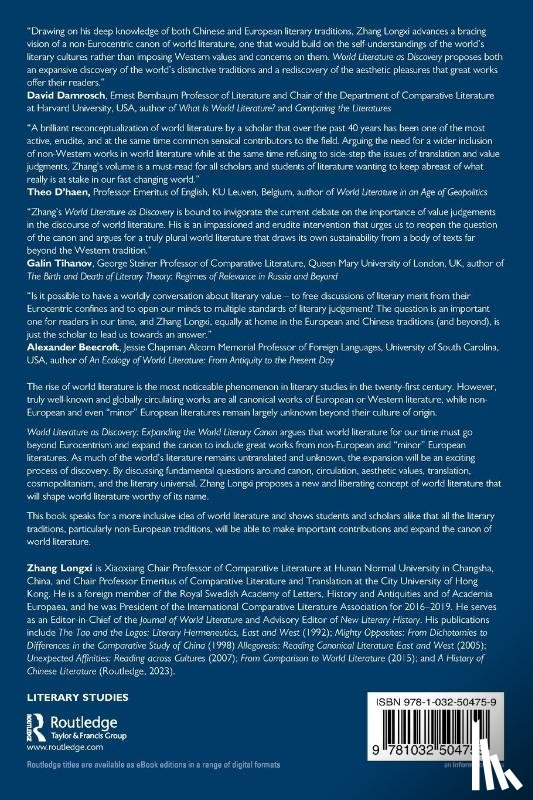 Longxi, Zhang - World Literature as Discovery