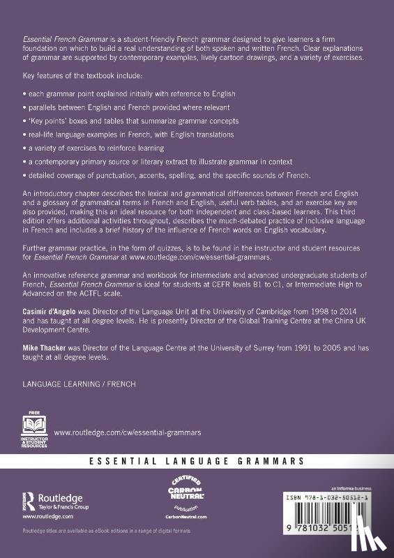 d'Angelo, Casimir, Thacker, Mike - Essential French Grammar