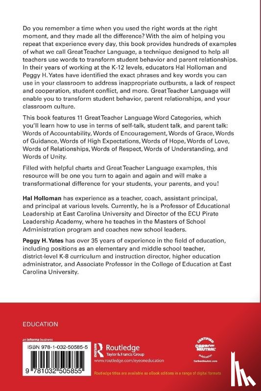 Holloman, Hal (East Carolina University, Yates, Peggy H. (East Carolina University - What Do Great Teachers Say?
