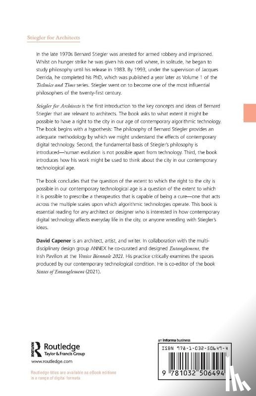 Capener, David - Stiegler for Architects