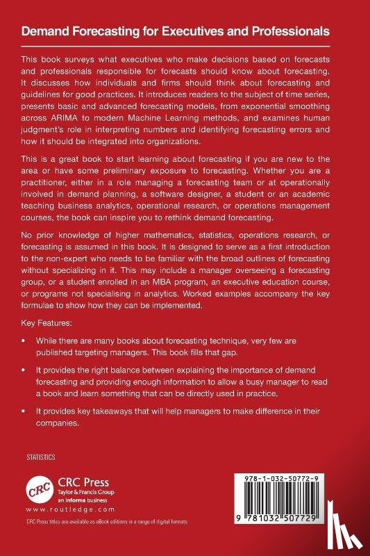 Kolassa, Stephan (Data Science Expert, Rostami-Tabar, Bahman (Prof, Siemsen, Enno (Associate Dean - Demand Forecasting for Executives and Professionals