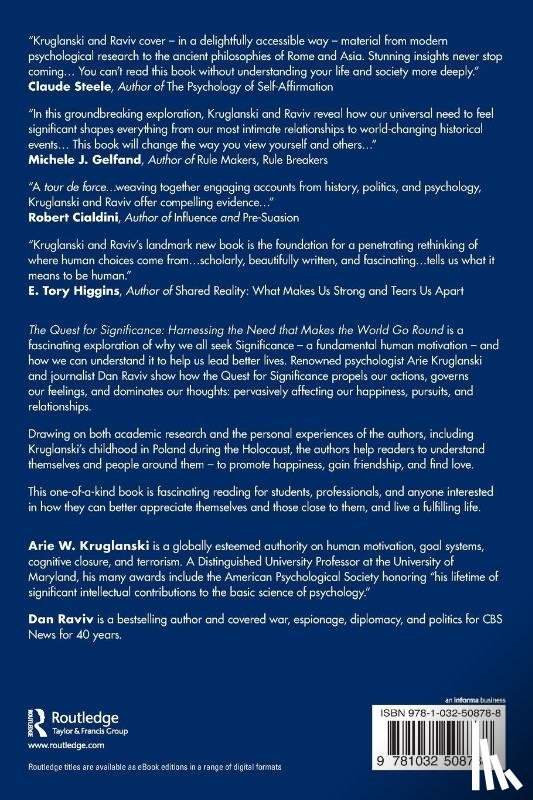 Kruglanski, Arie W. (University of Maryland), Raviv, Dan - The Quest for Significance