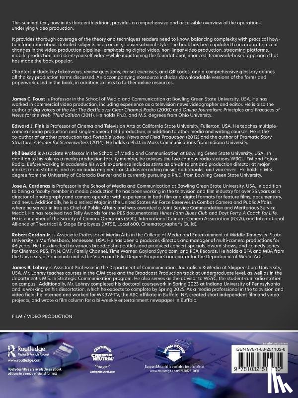 Foust, James C. (Bowling Green State University, Fink, Edward J. (California State University, Beskid, Phil (Bowling Green State University, Cardenas, Jose A. (Bowling Green State University - Video Production
