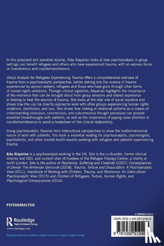 Alayarian, Aida (Refugee Therapy Centre - Group Analysis for Refugees Experiencing Trauma