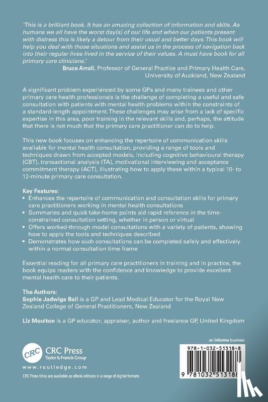 Ball, Sophie Jadwiga, Moulton, Liz - What do I say next? Everyday Mental Health Conversations in Primary Care