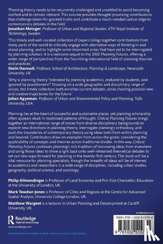  - Critical Planning Futures