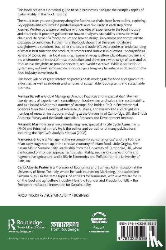 Barrett, Melissa, Marino, Massimo, Brkic, Francesca, Alberto Pratesi, Carlo - How to Create a Sustainable Food Industry
