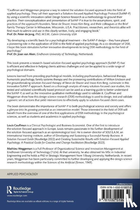 Cauffman, Louis, Weggeman, Mathieu - Solution-Focused Applied Psychology