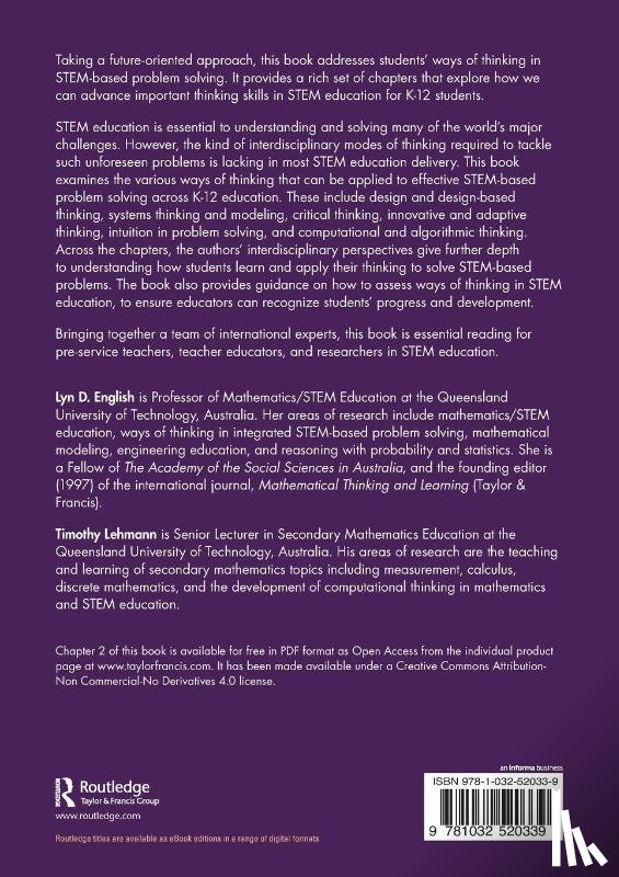  - Ways of Thinking in STEM-based Problem Solving