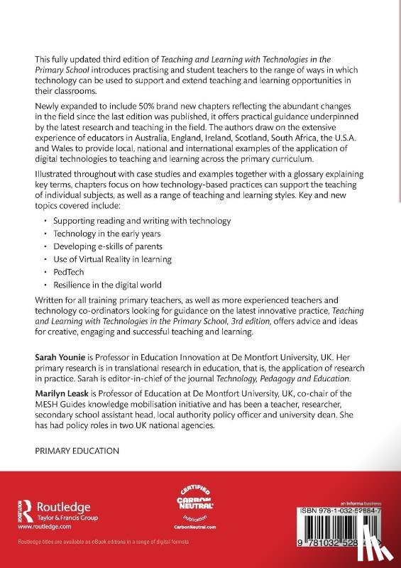 Leask, Marilyn, Younie, Sarah - Teaching and Learning with Technologies in the Primary School