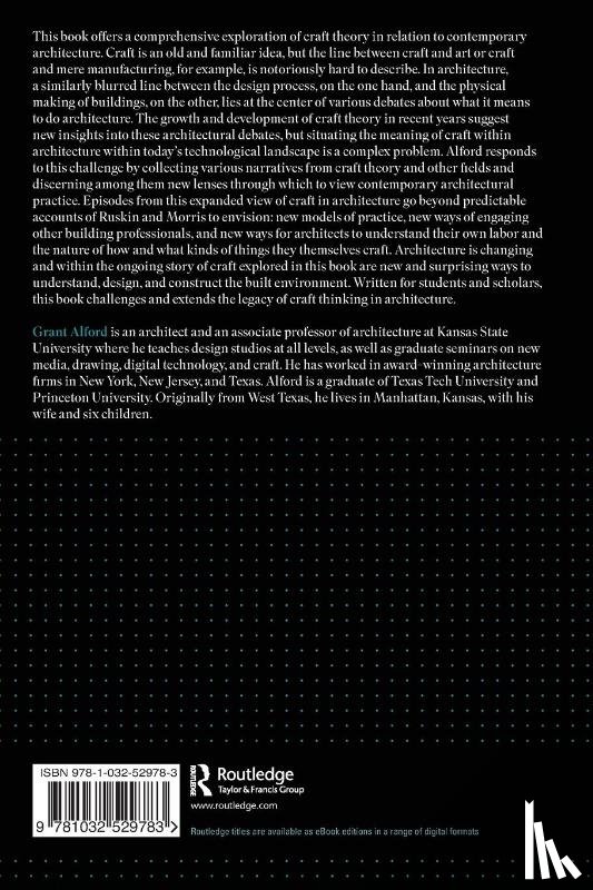 Alford, Grant - Craft Theory and Contemporary Architecture