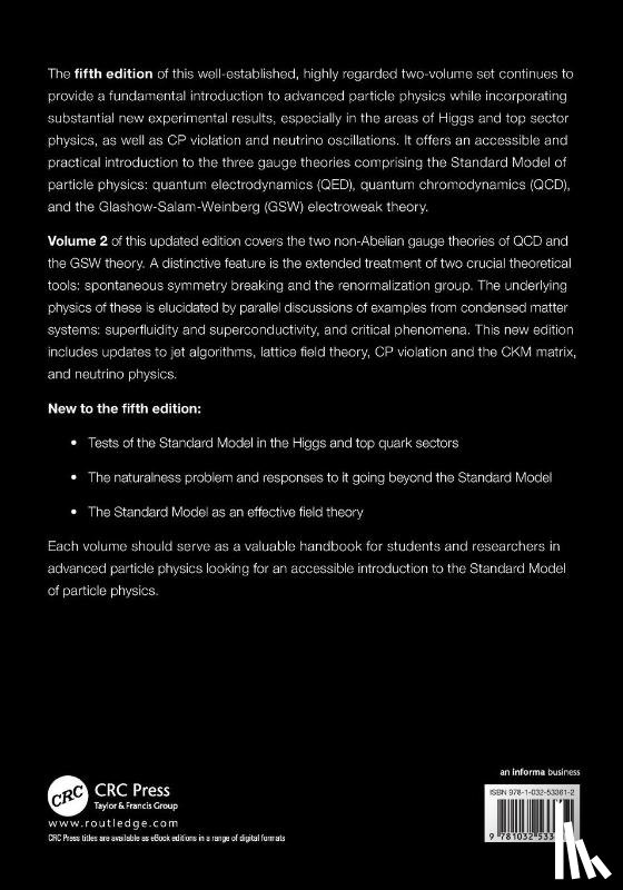 Aitchison, Ian J R (Prof. Em., Hey, Anthony J.G. (Microsoft Research) - Gauge Theories in Particle Physics, 40th Anniversary Edition: A Practical Introduction, Volume 2