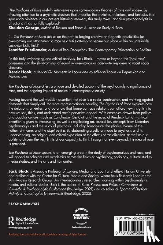 Black, Jack (Sheffield Hallam University - The Psychosis of Race