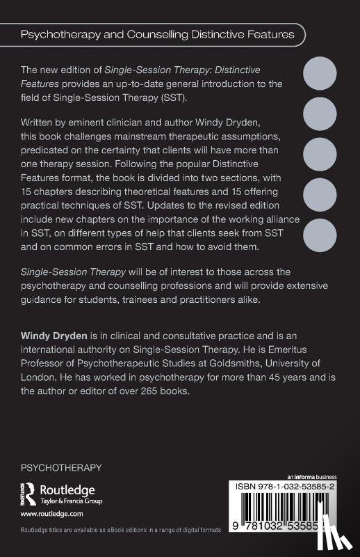 Dryden, Windy (Goldsmiths - Single-Session Therapy