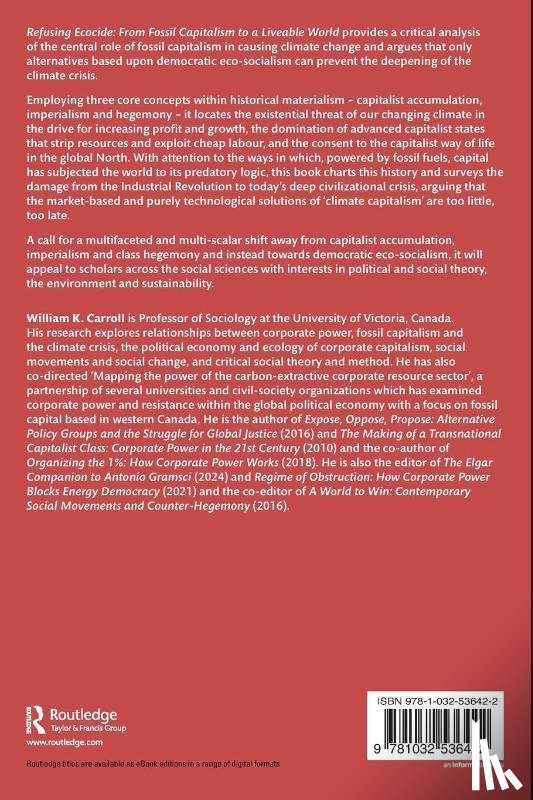 Carroll, William K. (University of Victoria - Refusing Ecocide