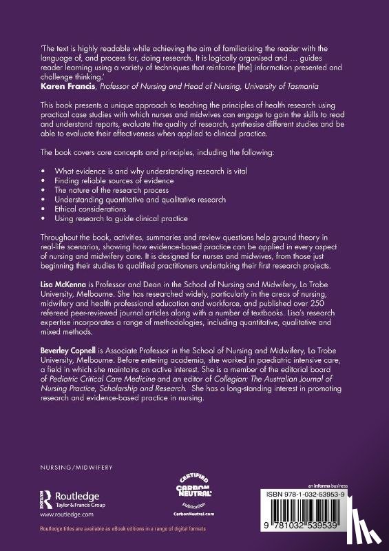 McKenna, Lisa, Copnell, Beverley - Fundamentals of Nursing and Midwifery Research